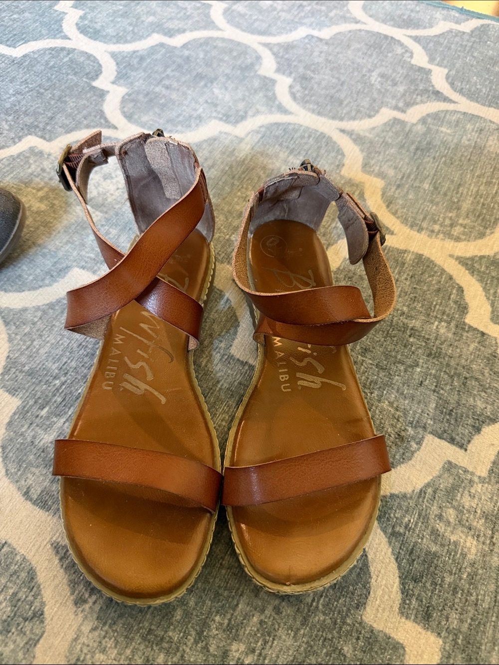 Matisse Malibu Women's Tan Strappy Ankle-Wrap Sandals